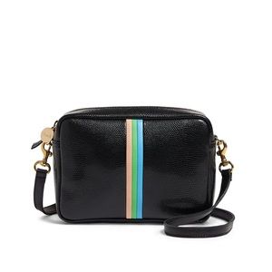 Clare V black midi sac crossbody purse